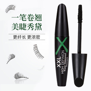 Cross-border Shedoes Night Green Fork Mascara Slim Long Thick Curled 24 Pack Display Box Foreign Trade Beauty Makeup