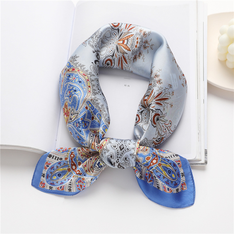 Women's Casual Cashew Nuts Polyester Printing Silk Scarf display picture 9