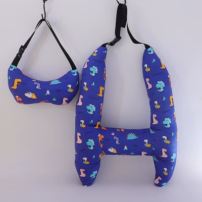 Headrest – Sleeping Pillow Pillow Dual-use - new-dark-blue-small-dinosaur-head-holder-high-70-width-55cm