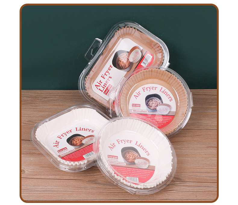 Home air fryer special paper tray food oven pad paper disposable cooking oil absorbent non-stick pan oily paper tray