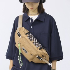 Chest bag for boys ins trendy brand large-capacity backpack trendy shoulder crossbody bag for men Japanese casual sports waist bag