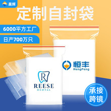 定制pe自封袋透明密实袋饰品打包袋服装包装袋防静电塑封袋印logo