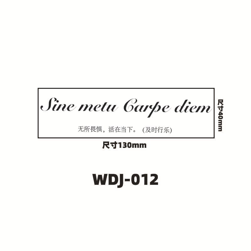 Jugo de hierbas pegatinas de tatuaje letras inglesas pegatinas de tatuaje de clavícula de la mano de espalda alta sensación impermeable a prueba de sudor semipermanente