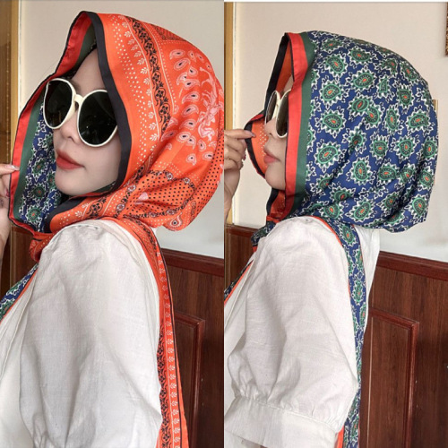 Double-Sided Double-Layer Sun Protection Scarf with Tassels, Fashionable and Versatile, Spring and Summer Compatible Head Scarf with Hood