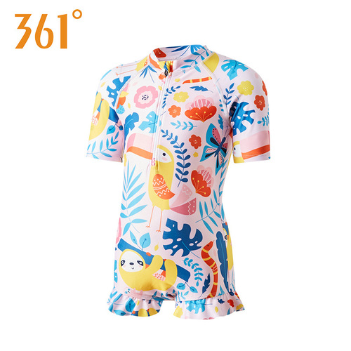 361 children's swimsuit girls cute baby one-piece swimsuit  new children's hot spring swimsuit