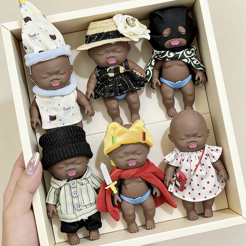 Natasha Black Doll 14cm Stress Relief Toy Prank for Office Workers Anxiety Relief Gadget with Clothes Ugly Doll Set Natasha Black Doll 14cm Stress Relief Toy Prank for Office Workers Anxiety Relief Gadget with Clothes Ugly Doll Set