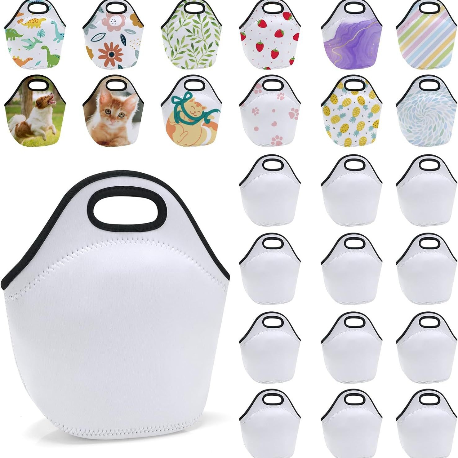 厂家现货潜水料午餐包 儿童卡通保温便当包 户外野餐包可印logo