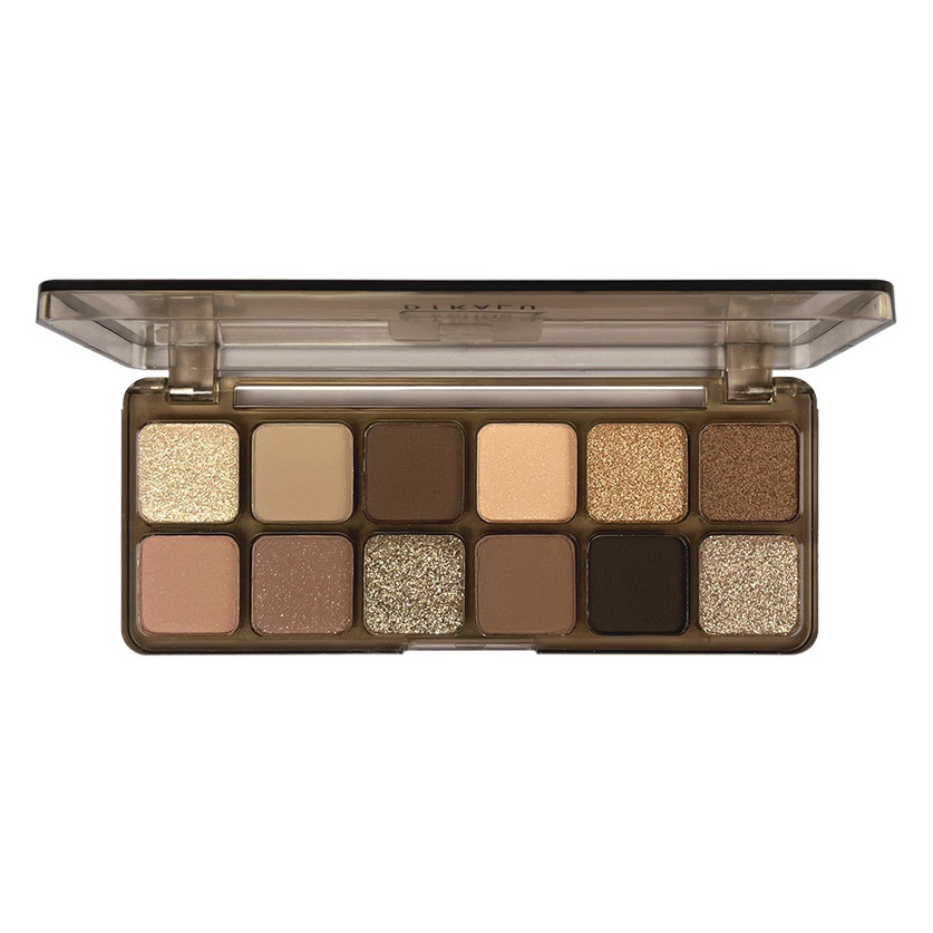 DIKALU eye shadow cement plate 12 color raw neutrals matte earth color milk tea plate genuine blush
