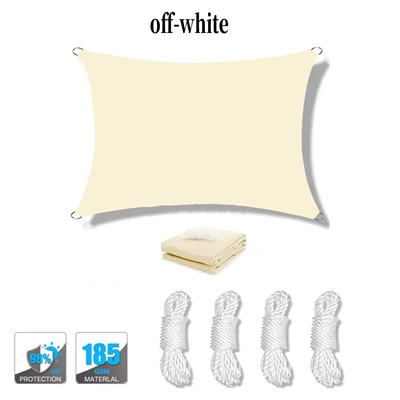Avtomobil yan çətirləri — garden rainproof sunshade 4-corner sail - off-white-2x2m