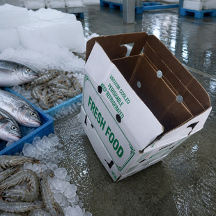 Wax Corrugated Waterproof Box Cold Chain Produce �TϞ����
