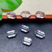纯天然白水晶双尖配件灵动精美串饰手工diy手链项链编绳散珠配饰