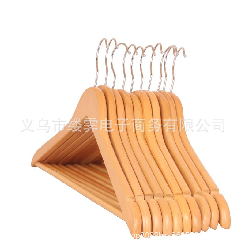 percha de ropa de madera gruesa sin marcas hotel trajes percha de ropa de hombre y mujer hotel armario percha de ropa de ropa de cama