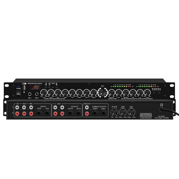 Трансграничный эксклюзор для двойного эффекта Профессиональный KTV караоке сценическое выступление конференции микшер переднего эффекта