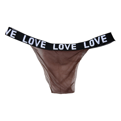 Qinghe LOVE one-piece stockings women's low-waist ultra-thin transparent seamless sexy briefs sexy underwear
