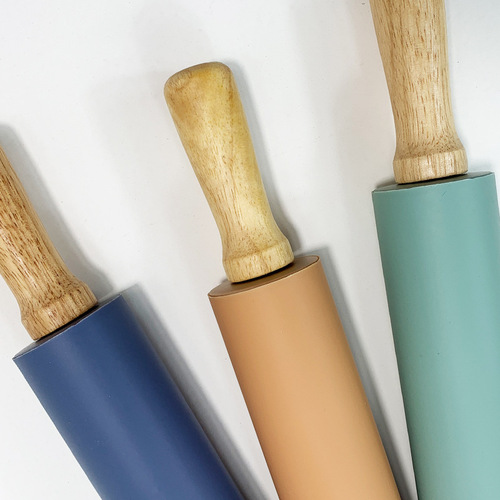 New Product Silicone Dough Mat Rolling Pin Set with Colored Box Large Silicone Mat Baking Tools Direct Manufacturer Sale