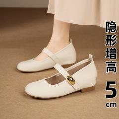 平底鞋玛丽珍单鞋女2025新款春夏季配裙子温柔晚晚鞋小皮鞋豆豆鞋