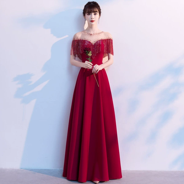 Burgundy, long