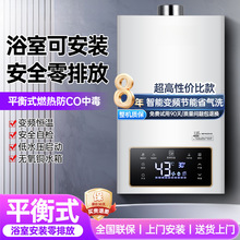 批发燃气热水器天然气12升家用电恒温强排式液化气洗澡平衡式增压