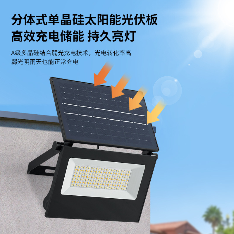 跨境折叠太阳能壁灯手提投光灯人体感应壁灯庭院灯花园太阳能|undefined