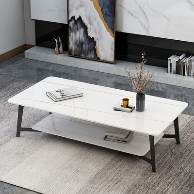 Italian Light extravagance Simplicity modern a living room household Nordic Marble TV cabinet Small apartment tea table tea table