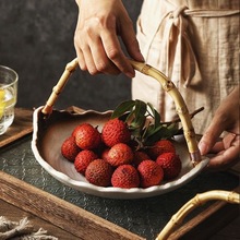 日系陶瓷寿司吊盘复古水果盘点心盘餐具摆盘商用网红特色日料吊盘