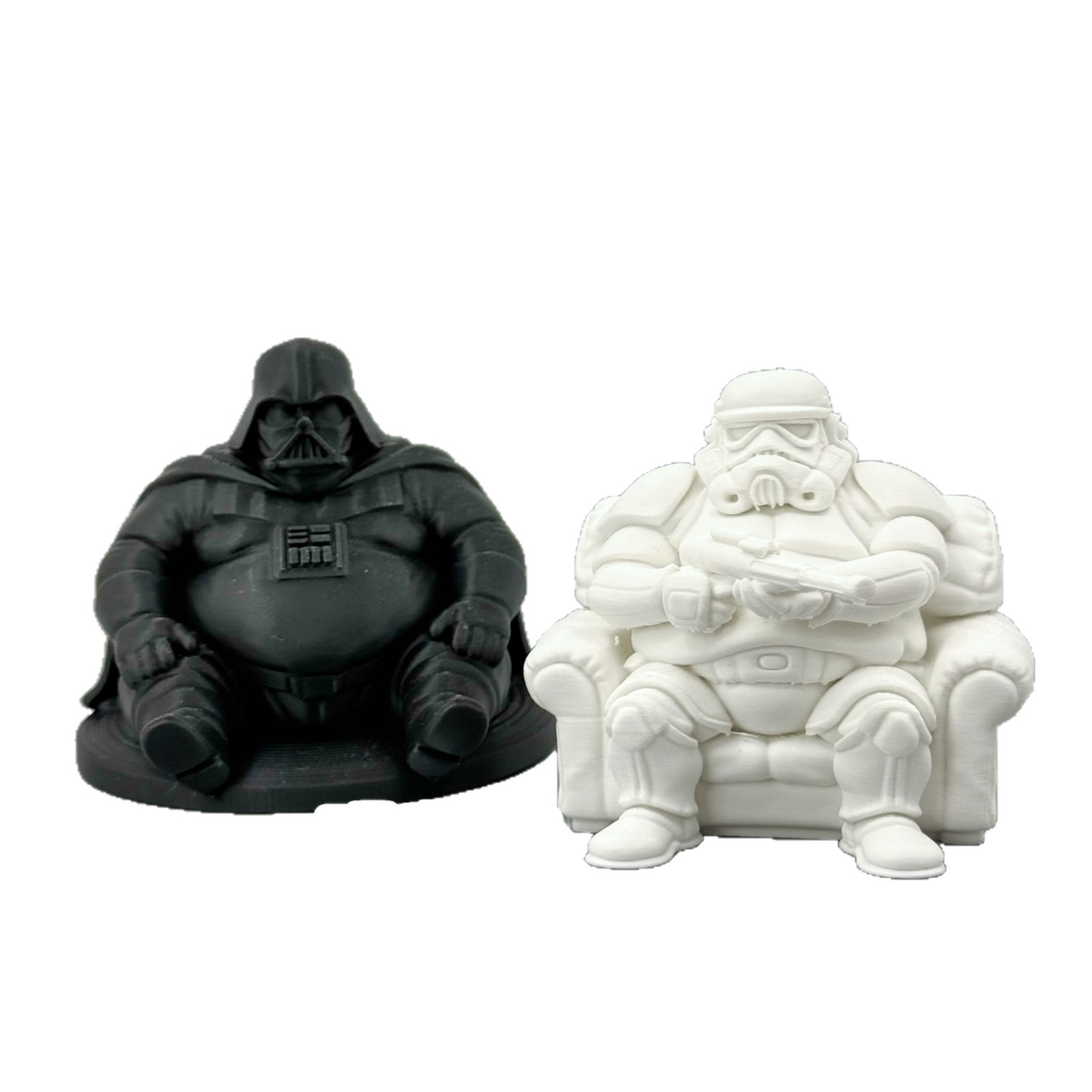 Explosiones de comercio exterior Casa grasa Star Wars Samurai negro Soldado blanco Soldado de tormenta Mesa de decoración hecha a mano con decoración de automóviles