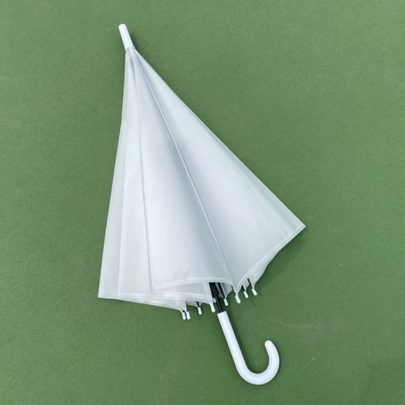 透明伞森系雨伞女简约学生韩版网红小清新半透明广告伞logo印字|ru