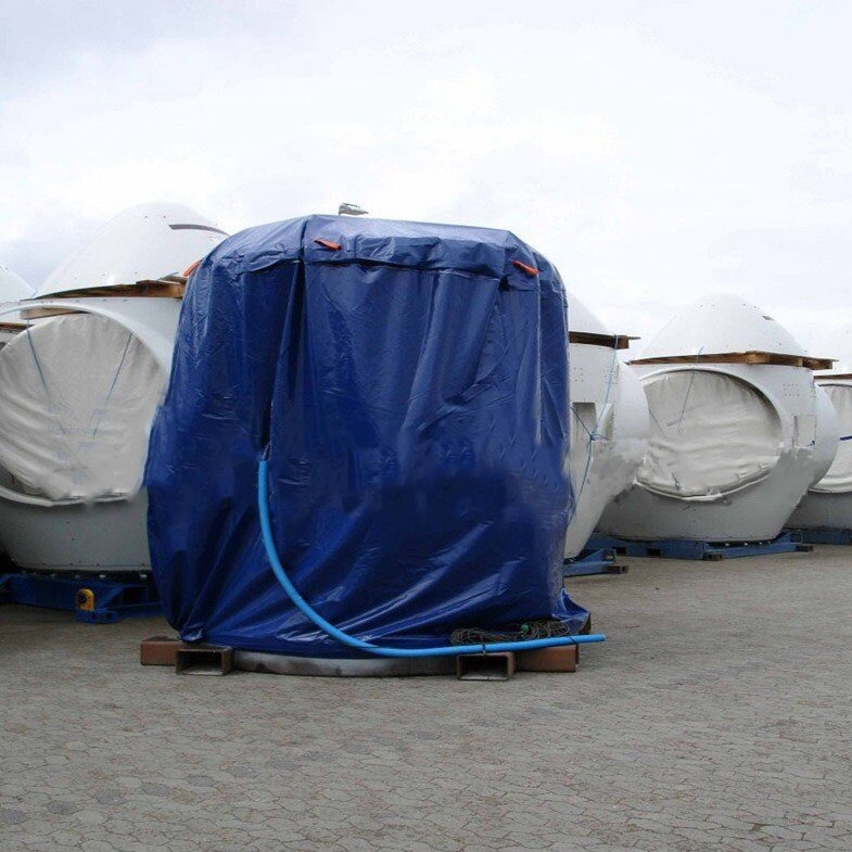 风机轮毂防雨罩防尘青岛厂家直营品质交期保障个性化印刷防护