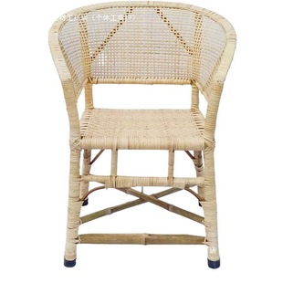 Natural Rattan Chair One-person Backrest Chair Circle Chair Old-fashioned Old-time Chair Office Chair Computer Chair Home Leisure Chair Rattan