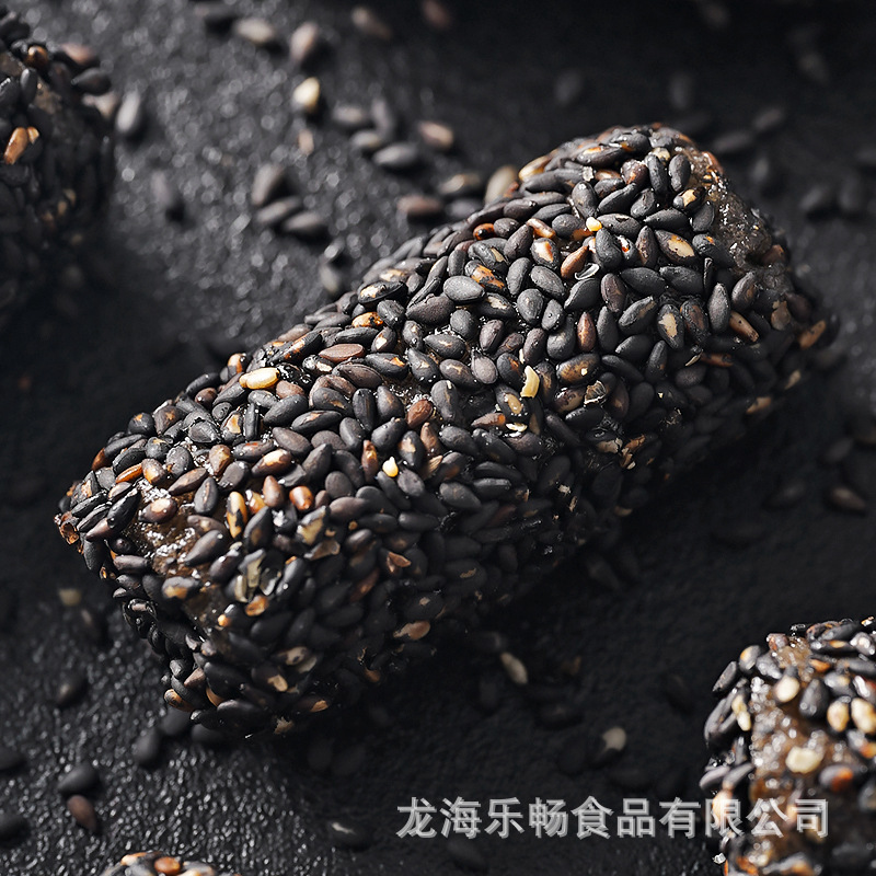 五黑芝麻棒花生醬夾心蛋卷米果休閒零食批發糕點酥芝麻丸懷舊零食
