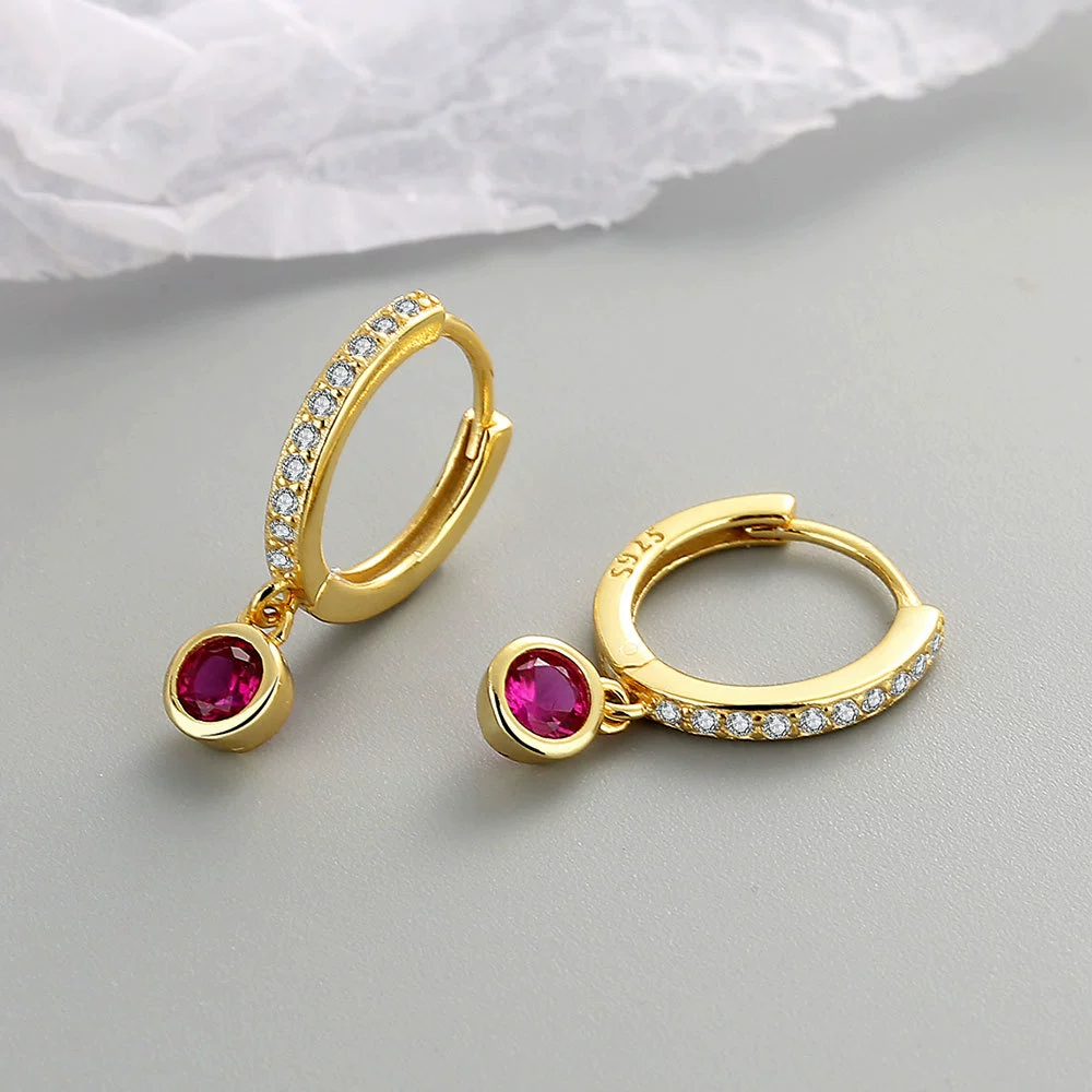 Серьги, милые, креативные, модные, циркониевые, корейский стиль, 18 карат, простой и элегантный дизайн.