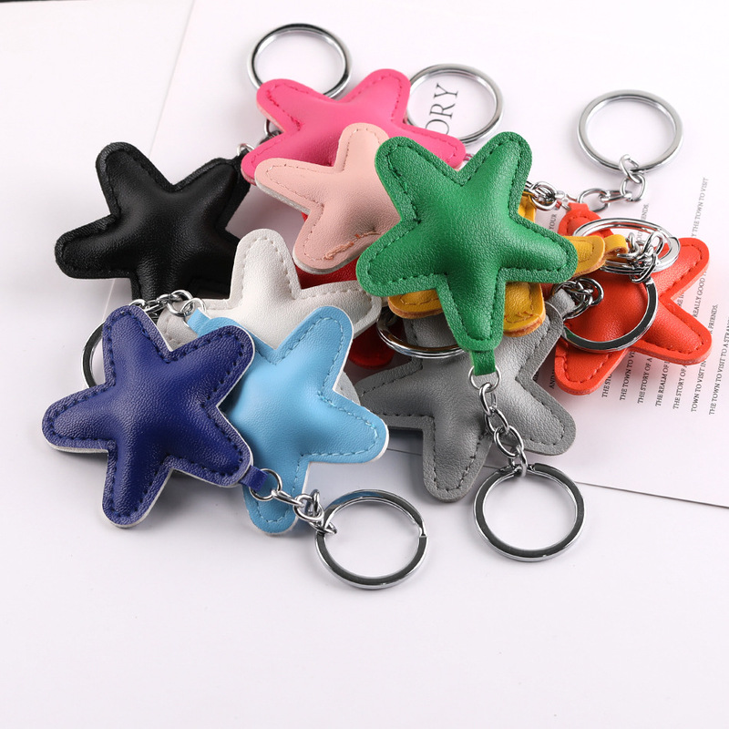 Vintage Mixed Color Leather Five-pointed Star Small Pendant DIY Handmade Homemade Bag Doll Decorative Material Jewelry Accessories Vintage Mixed Color Leather Five-pointed Star Small Pendant DIY Handmade Homemade Bag Doll Decorative Material Jewelry Accessories
