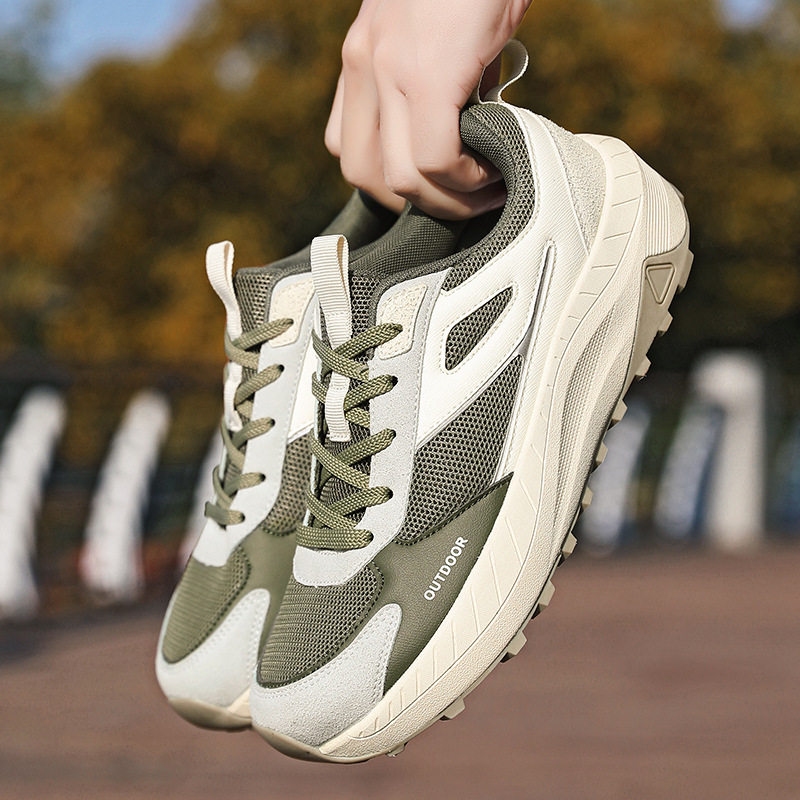 Giày thể thao nam cỡ lớn form rộng 4E đế dày nhẹ, giày sneaker cổ thấp thoáng khí — K 806m màu, K806 màu đen, K806 xanh quân đội