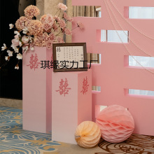 结婚立柱订婚宴布置装饰套装礼路引摆件甜品台折叠板罗马柱道具