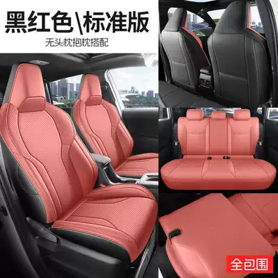 Leather Seat Covers, Full Coverage – Modelə uyğun (Original) oturacaq örtükləri - black-and-red-standard-version-all-inclusive-in-the-rear-row-note-the-model-year