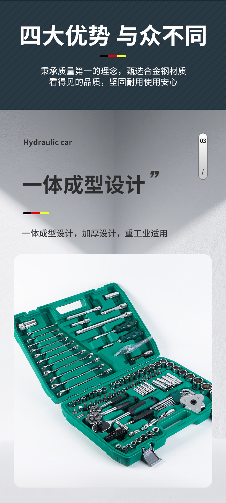 121-piece auto repair and mechanical repair tool set, professional auto repair tool kit, repair ratchet socket wrench tool