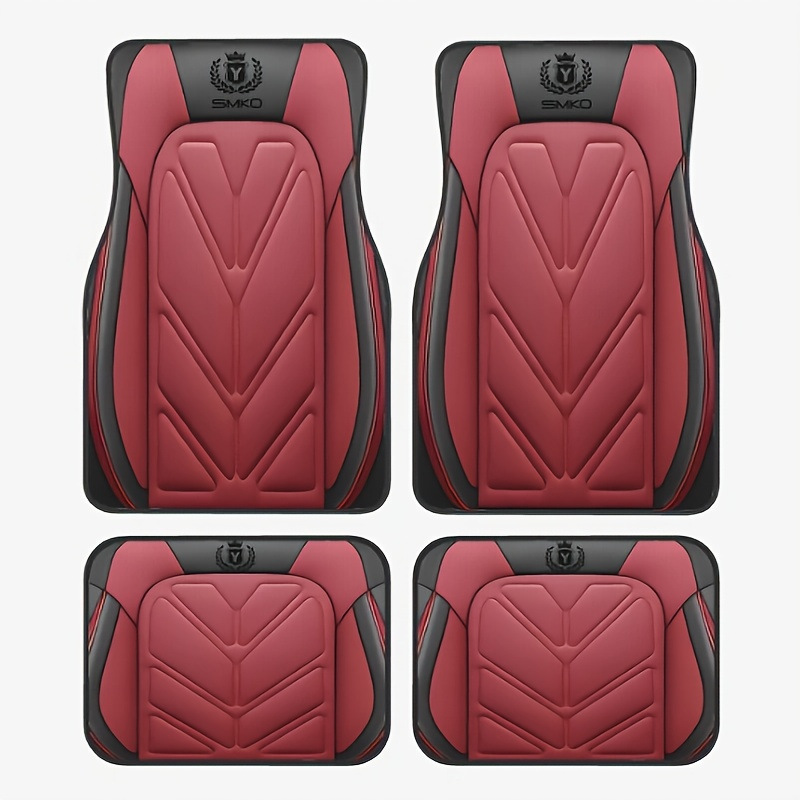 TEMU retro estilo nórdico alfombra de pie de coche alfombra de cuatro piezas tapete resistente a las manchas almohadilla de pie Amazon TEMU al por mayor