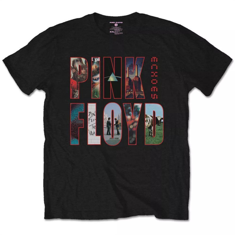 T-Shirt Men's Floyd Rock Pink Loose Retro American Pink Old Vintage Band Doing Floyd