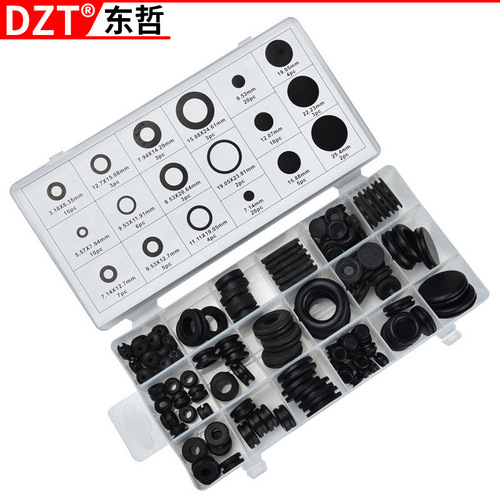 Factory direct sales of multiple specifications black O-ring rubber seal small hardware set set