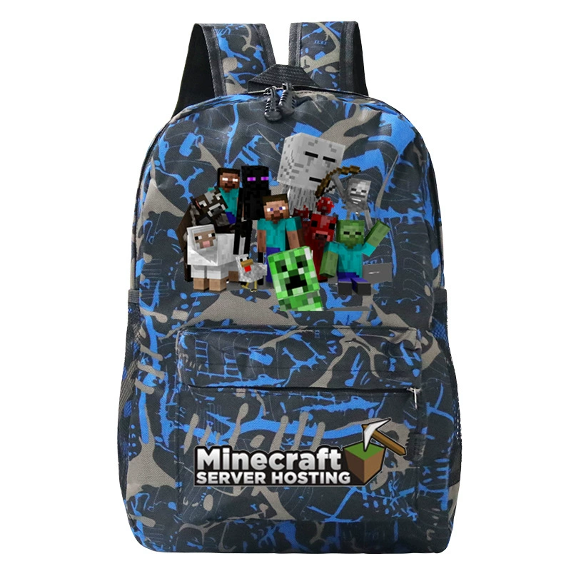 Детский рюкзак-плечевая сумка (Minecraft), принтая школьная сумка, один размер, легкий 0.311 кг