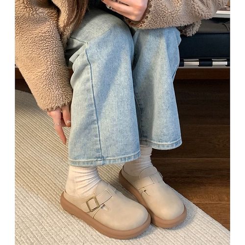 Stylish, Versatile Birkenstock Closed-Toe Slippers for Women – Casual Wear for Spring/Summer, Vintage Design, Easy-Step-On Style Perfect for Pregnant Moms