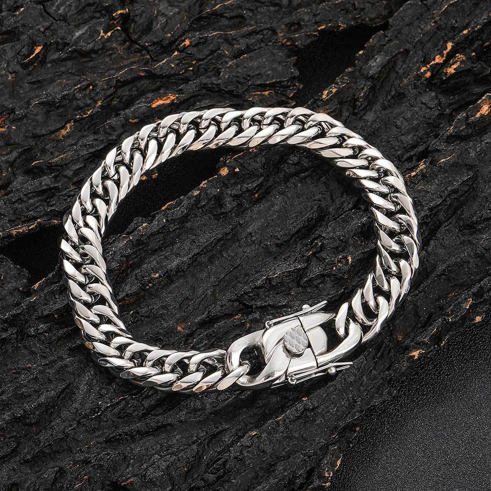 105g Weight Bracelets, Necklace Classification 1 Piece Quantity Daily Occasion Stainless Steel Material Geometric Pattern Unisex Gender Plating Design Simple Style Style Simple Style Geometric Stainless Steel Plating Bracelets Necklace 1 Piece 8