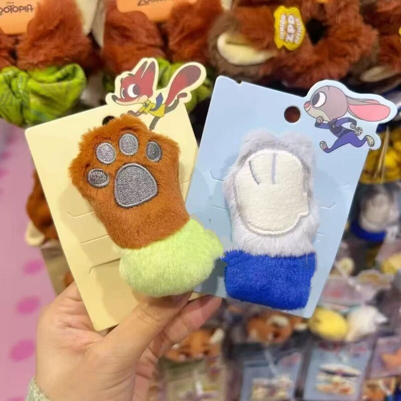 Nick Fox Nick Judy Rabbit Paws Cute Stuffed Super Cute Hairpin Hair Accessories Girly Heart Zootopia Nick Fox Nick Judy Rabbit Paws Cute Stuffed Super Cute Hairpin Hair Accessories Girly Heart Zootopia