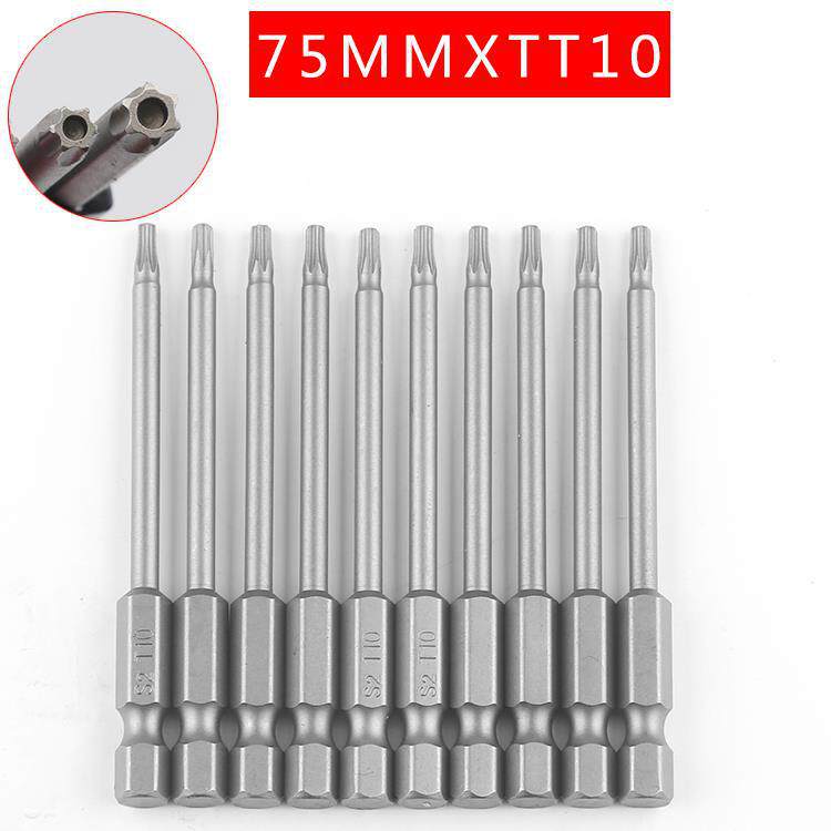 Plumflower 75mm fuerte magnetismo cabeza de aire magnético cabeza de destornillador eléctrico alargado perforación eléctrica cabeza de destornillador