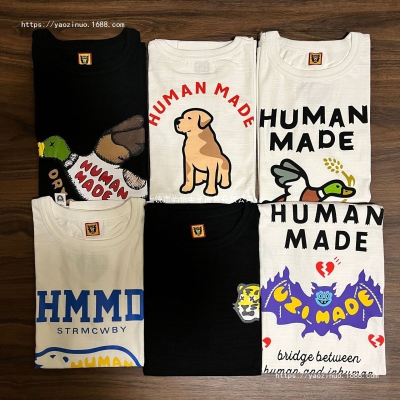 日本アメリカのトレンディなブランドヒューマンドラゴン年限定半袖メンズカップル夏の漫画動物 Tシャツ純綿トップ|undefined