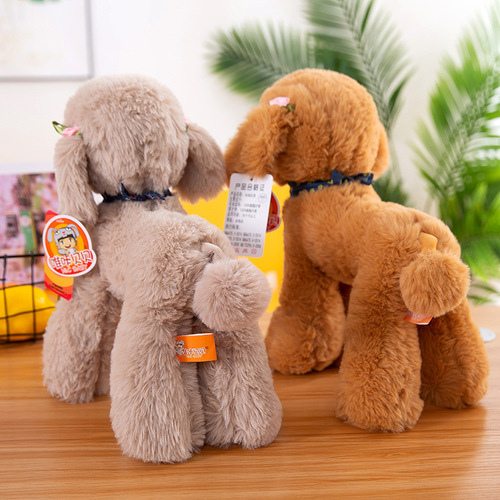 Official Teddy Bear Puppy Plush Toy, Male Teddy Dog Figurine, Small Puppy Plush Doll, Simulated Dog, Children's Gift, Wholesale, Suitable for Girls