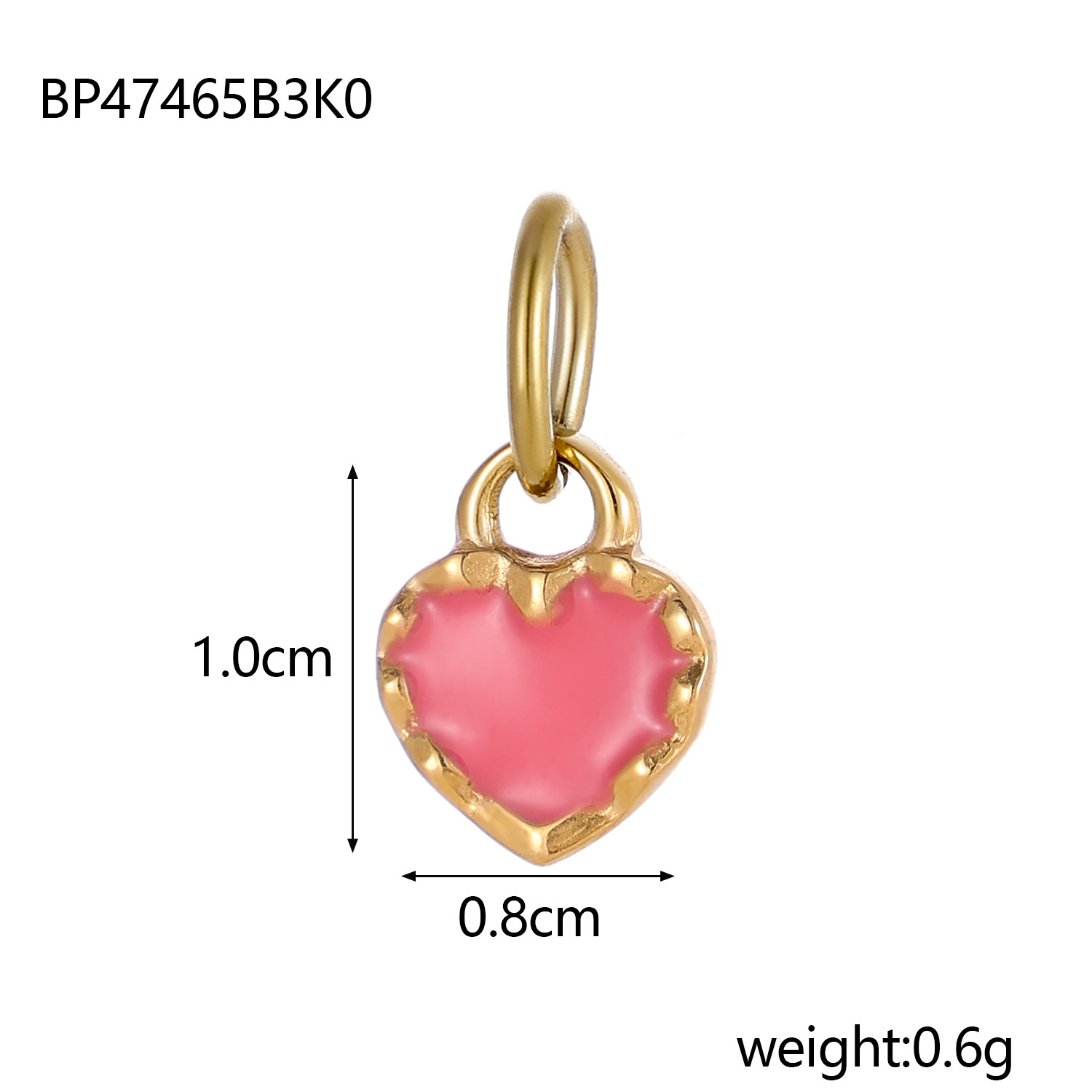 2g Weight Pendant Jewelry Making Type 8*10mm Jewelry Making Size DIY Jewelry Accessories Classification 1 Piece Quantity Titanium Steel Material Heart Shape Pattern Plating Design Simple Style Style 1 Piece 8*10mm Titanium Steel Heart Shape Pendant 17