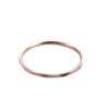 Wavy trend golden ring stainless steel, pink gold