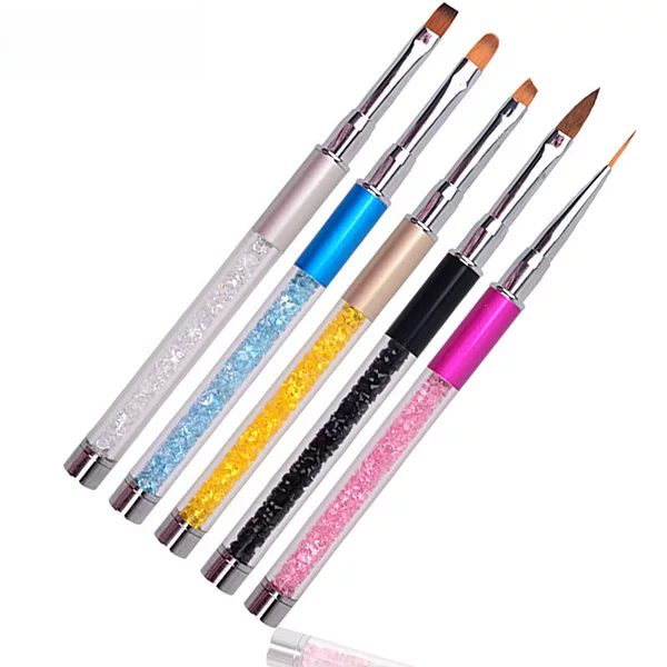 Nail art tools crystal carved light therapy pen painted pull line gradient point flower pen powder painting brush wholesale