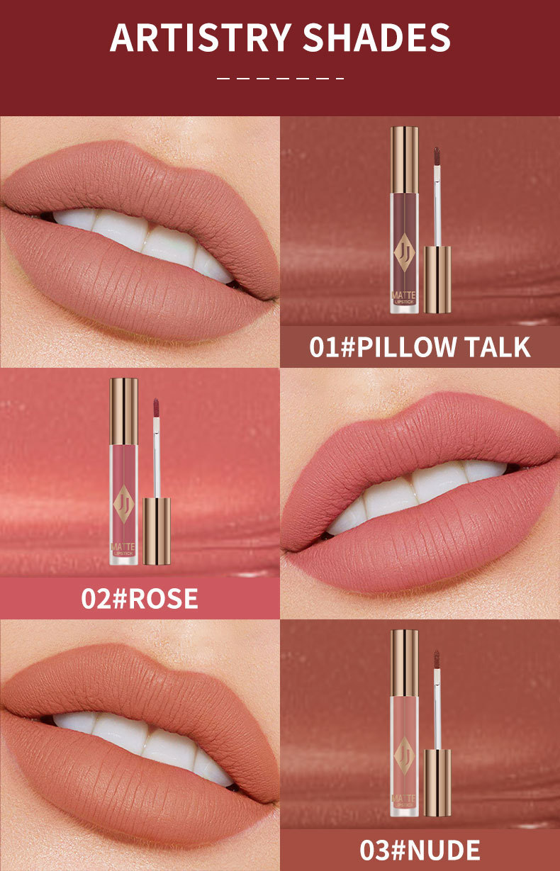 Cross-border JOLLY JOJO Matte Lip Gloss Lip Gloss, Colored velvet matte lipstick undefined